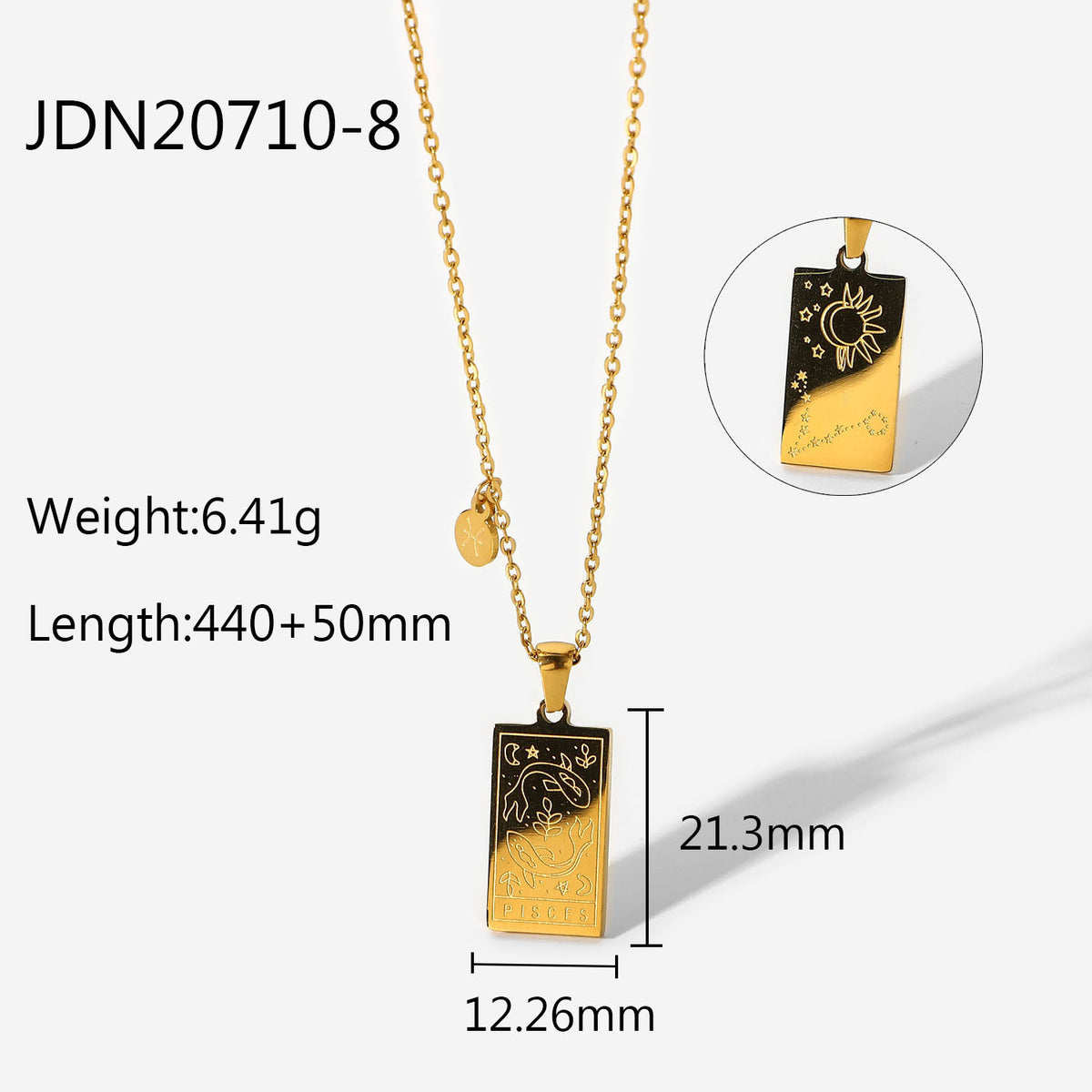 Zodiac Constellation Panel Necklace