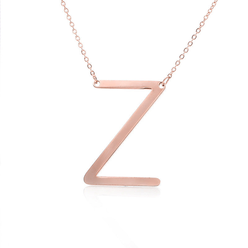 Customized Initial Letter Necklace
