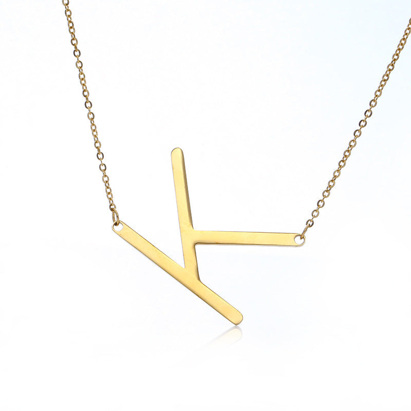 Customized Initial Letter Necklace
