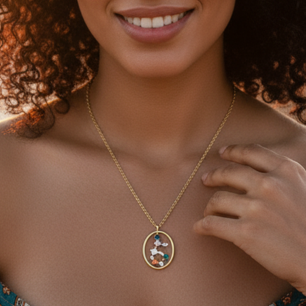 Curated Constellation Star Map Necklace