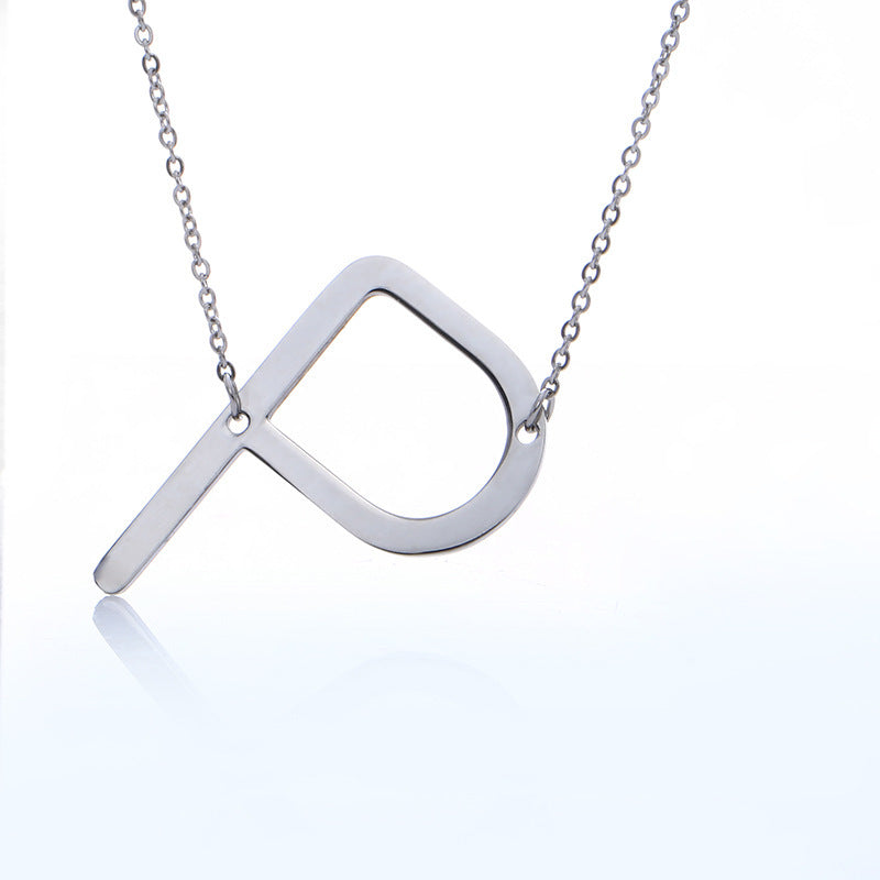 Customized Initial Letter Necklace