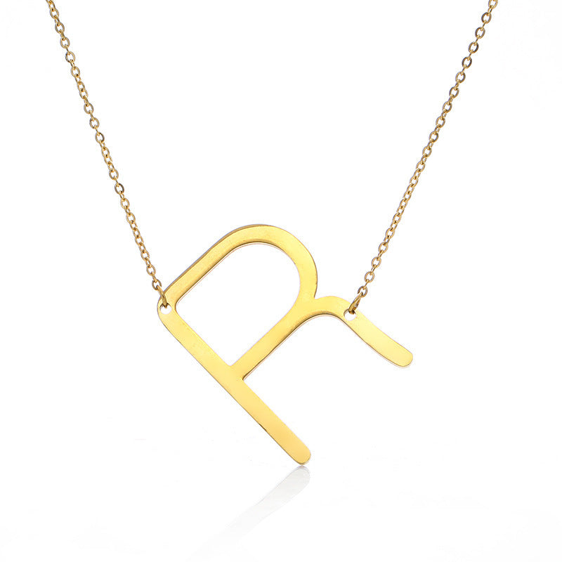 Customized Initial Letter Necklace