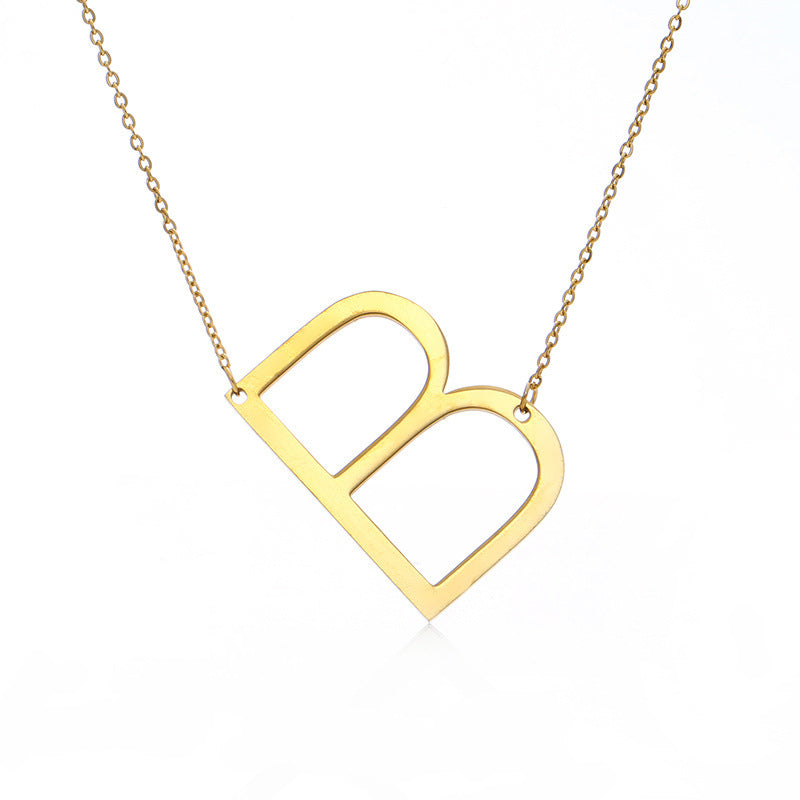Customized Initial Letter Necklace