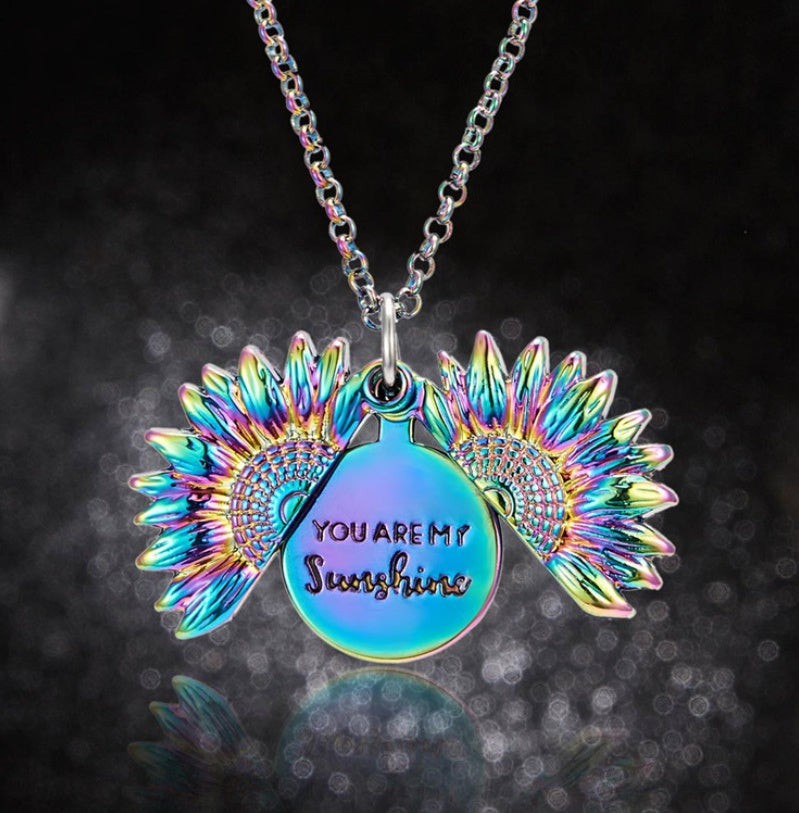 PRICES AMKE NO SENSE Radiating Sunflower Opening Necklace