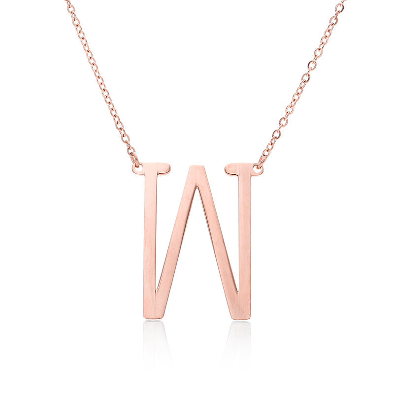 Customized Initial Letter Necklace