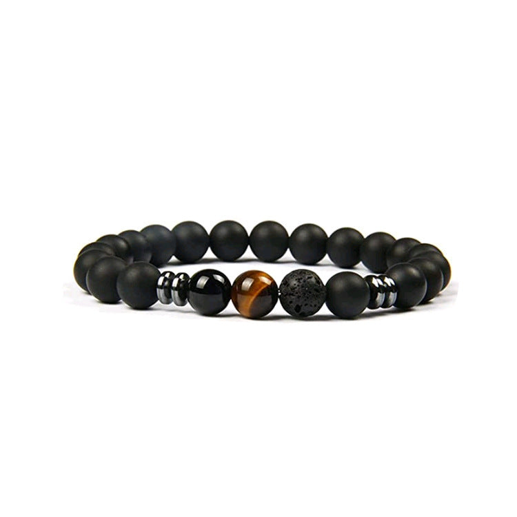 Tiger Eye Volcanic Stone Bracelet