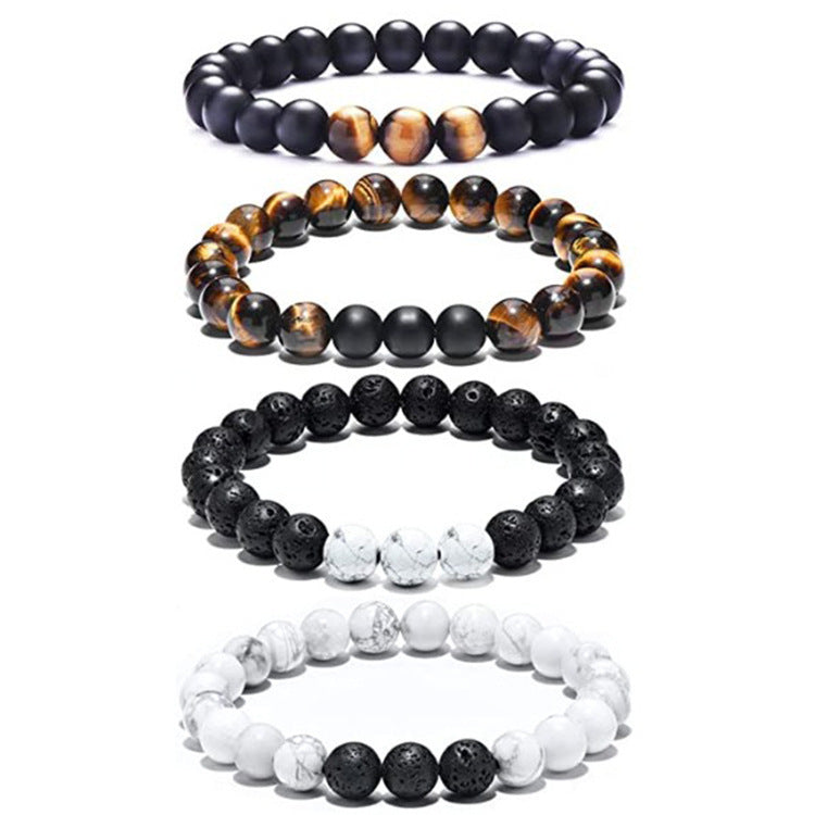 Tiger Eye Volcanic Stone Bracelet