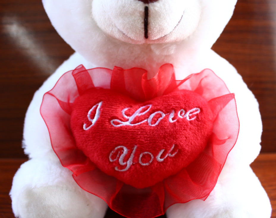 "I Love You" Colorful Bear Recording Hug Plush