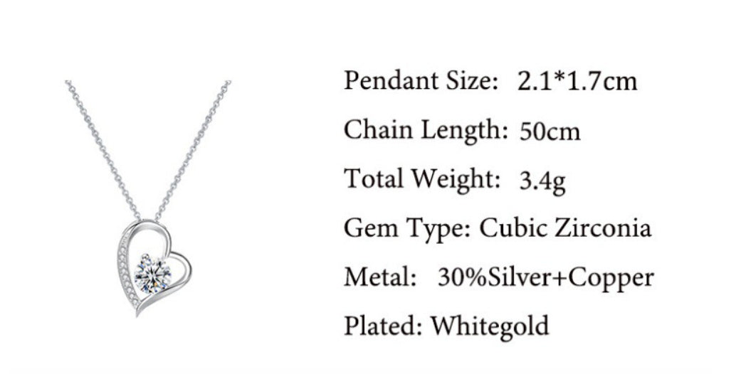 Personalized Light-kissed Heart Necklace