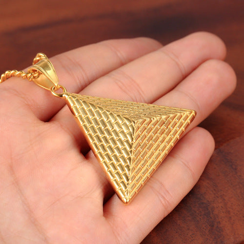 Luxe 3D Pyramid Necklace