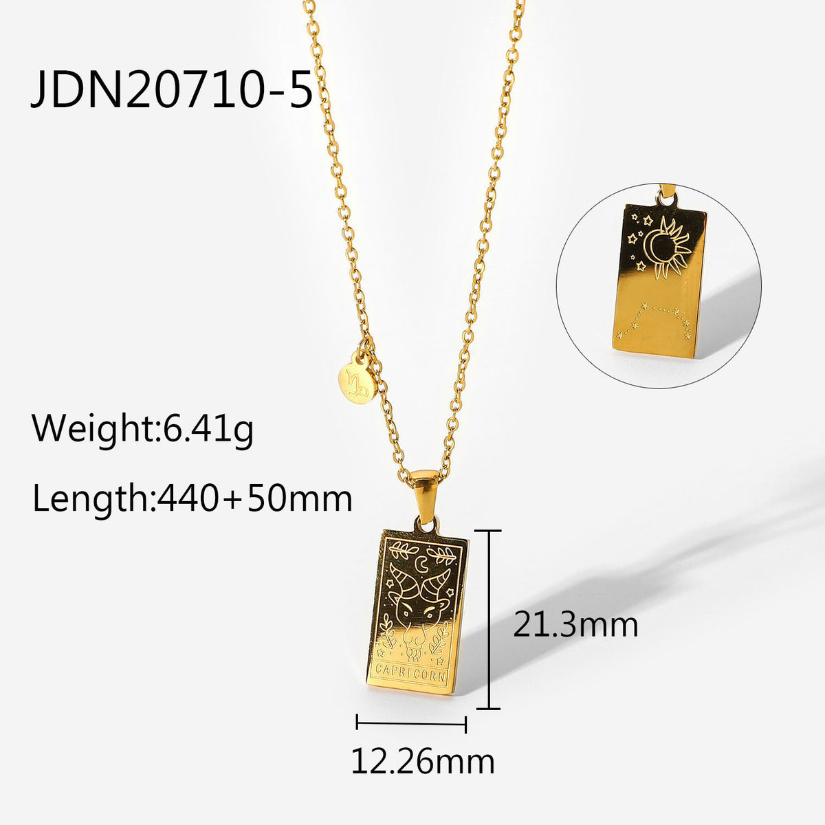 Zodiac Constellation Panel Necklace