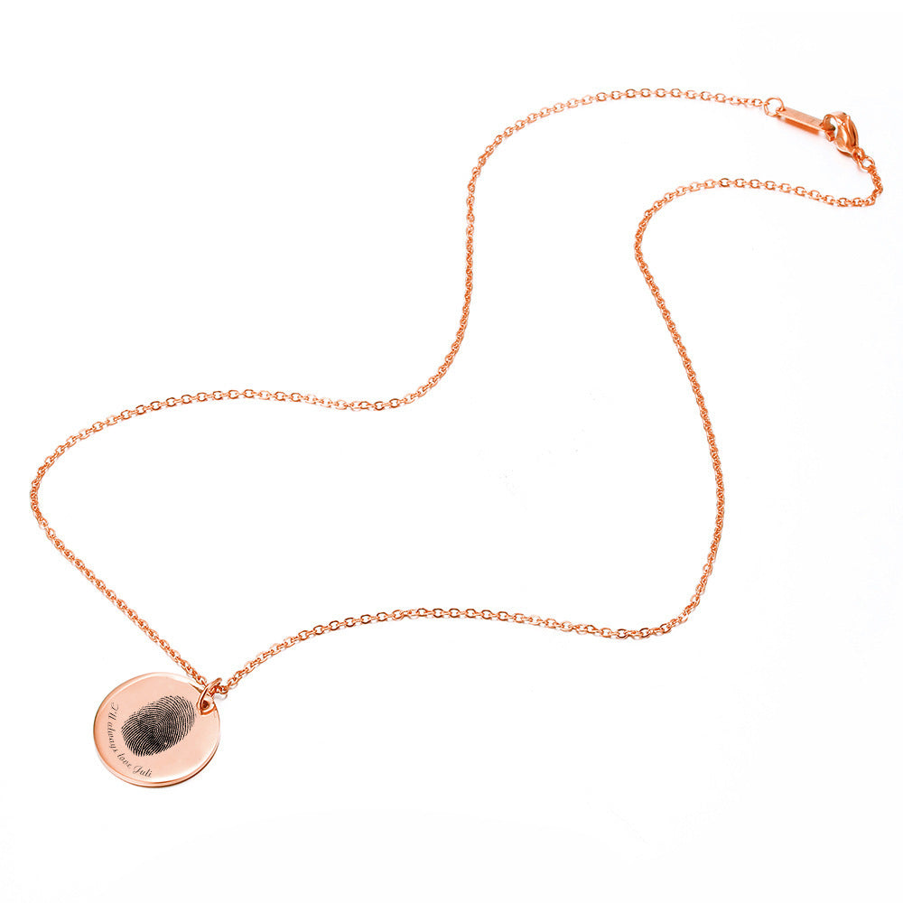 Personalized Curated Fingerprint Necklace