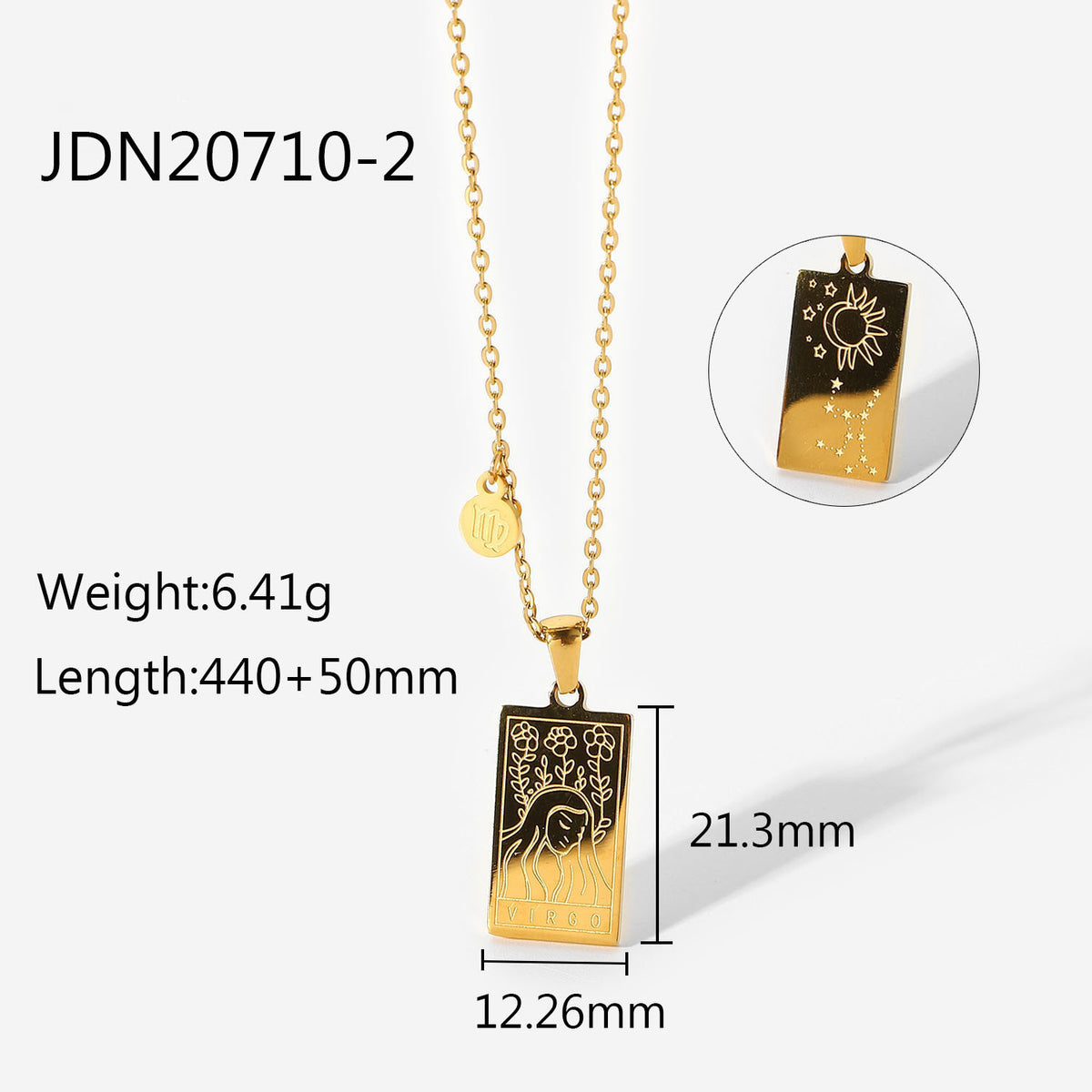 Zodiac Constellation Panel Necklace