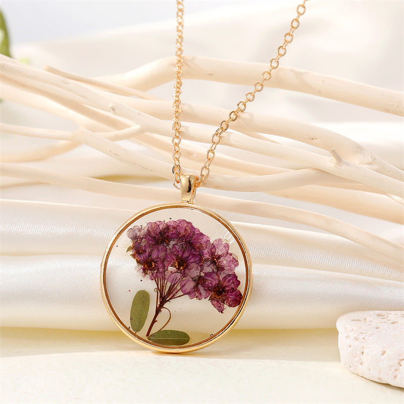 Creative Summer Dried Flower Necklace