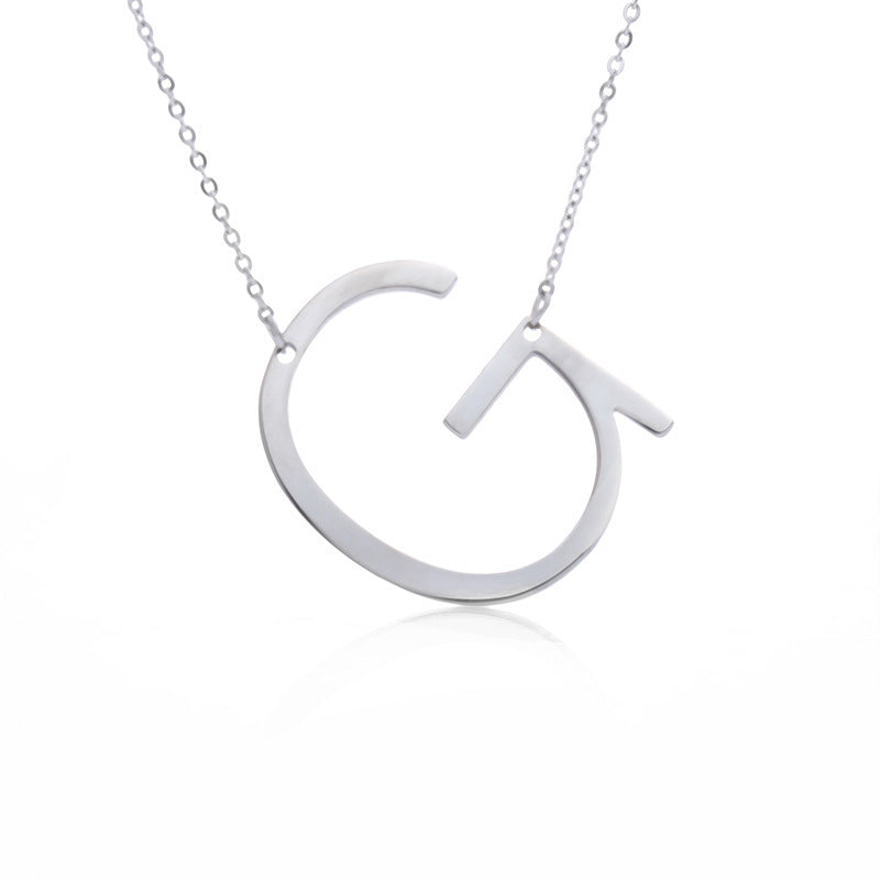 Customized Initial Letter Necklace