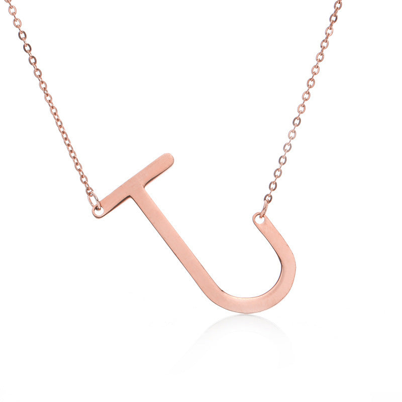 Customized Initial Letter Necklace