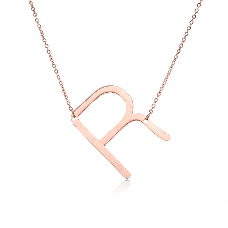 Customized Initial Letter Necklace