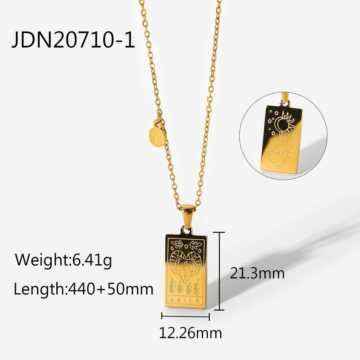 Zodiac Constellation Panel Necklace