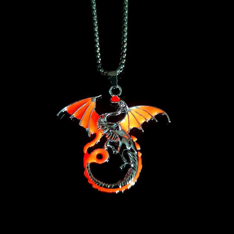 ITHINK SOMEWHERE WERE MORE VARIMystic Dragon Luminous Necklace