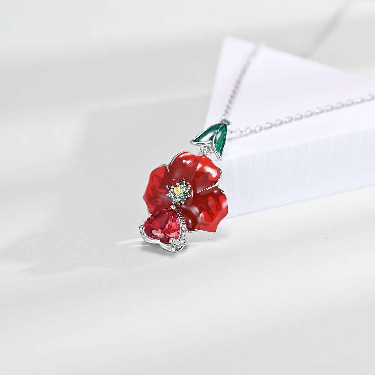 Opulent Love Heart-shaped Earrings & Necklace