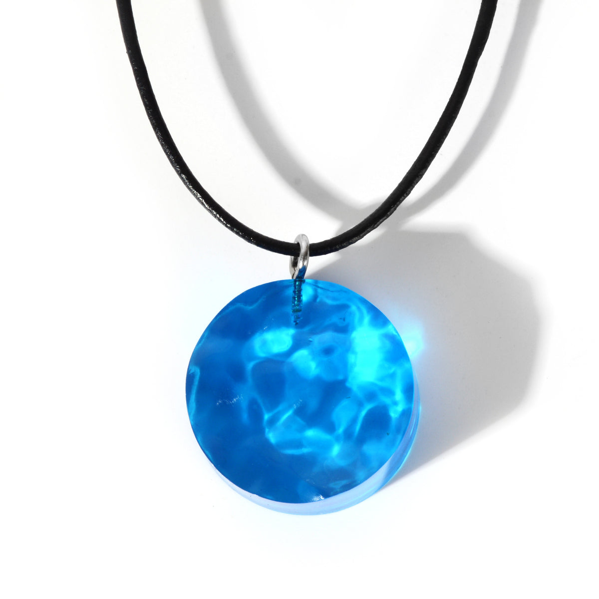 Geometric Sea Leather Cord Necklace