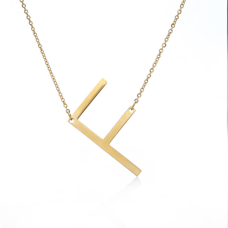 Customized Initial Letter Necklace