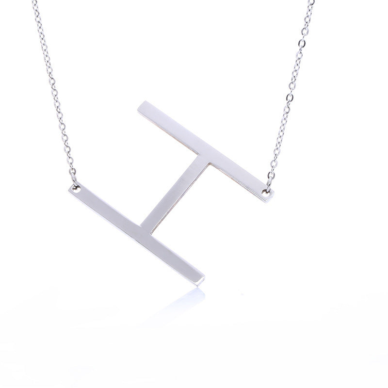 Customized Initial Letter Necklace
