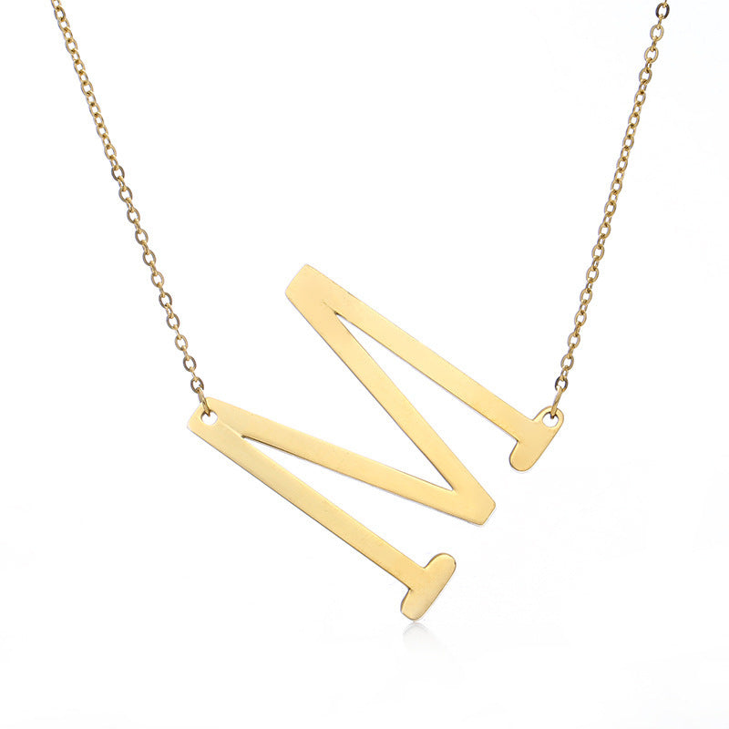 Customized Initial Letter Necklace