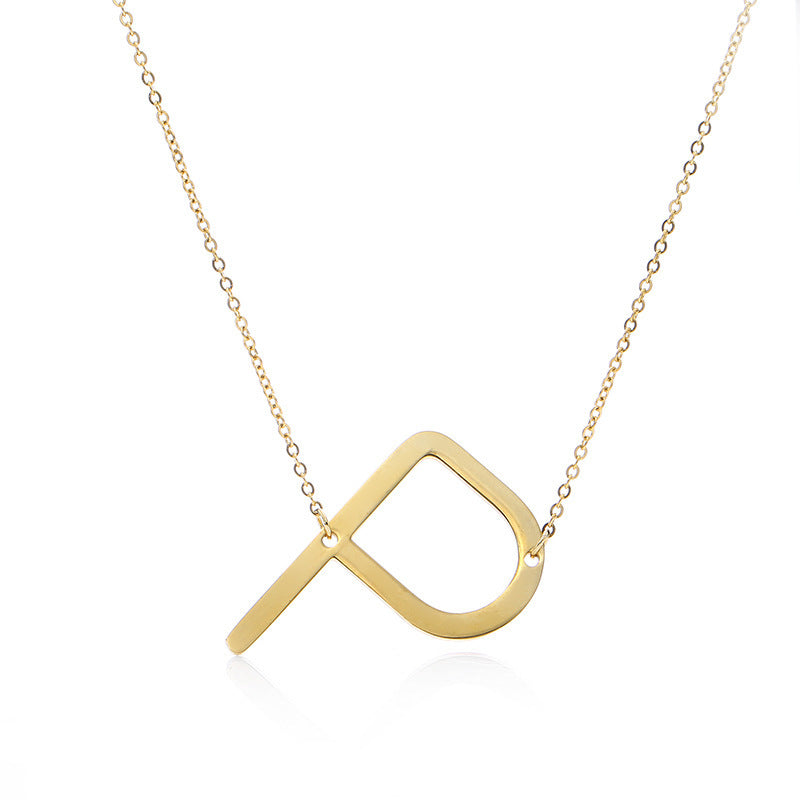 Customized Initial Letter Necklace