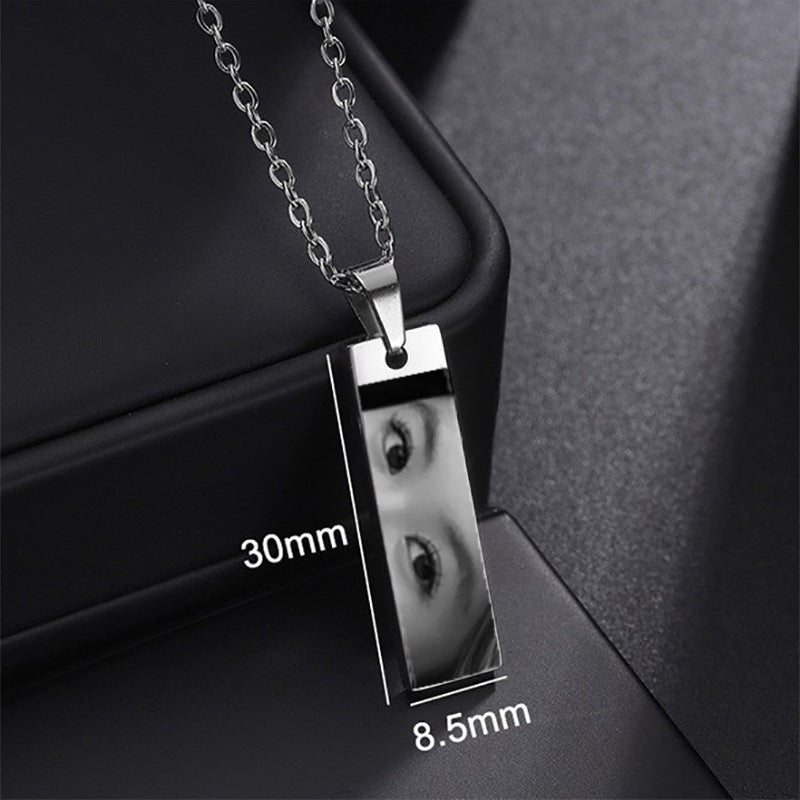 Customized Eyes Photo Necklace
