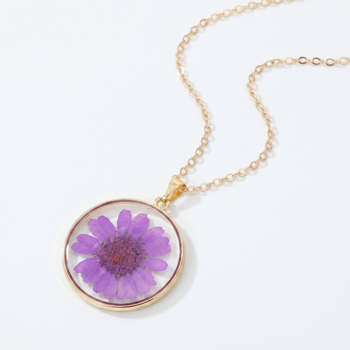 Effervescent Preserved Flower Necklace