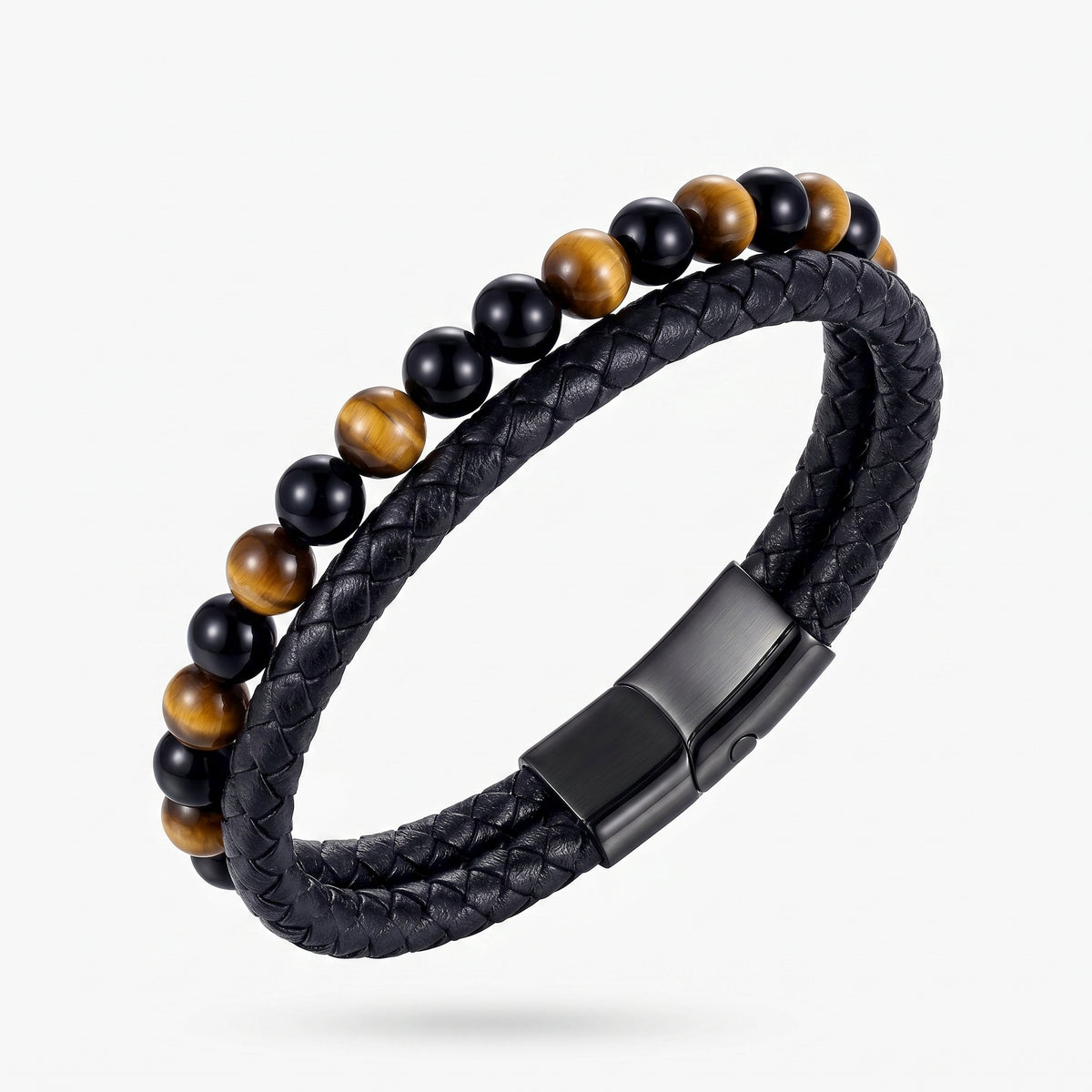 Grounded Volcanic Stone Tigereye Bracelet