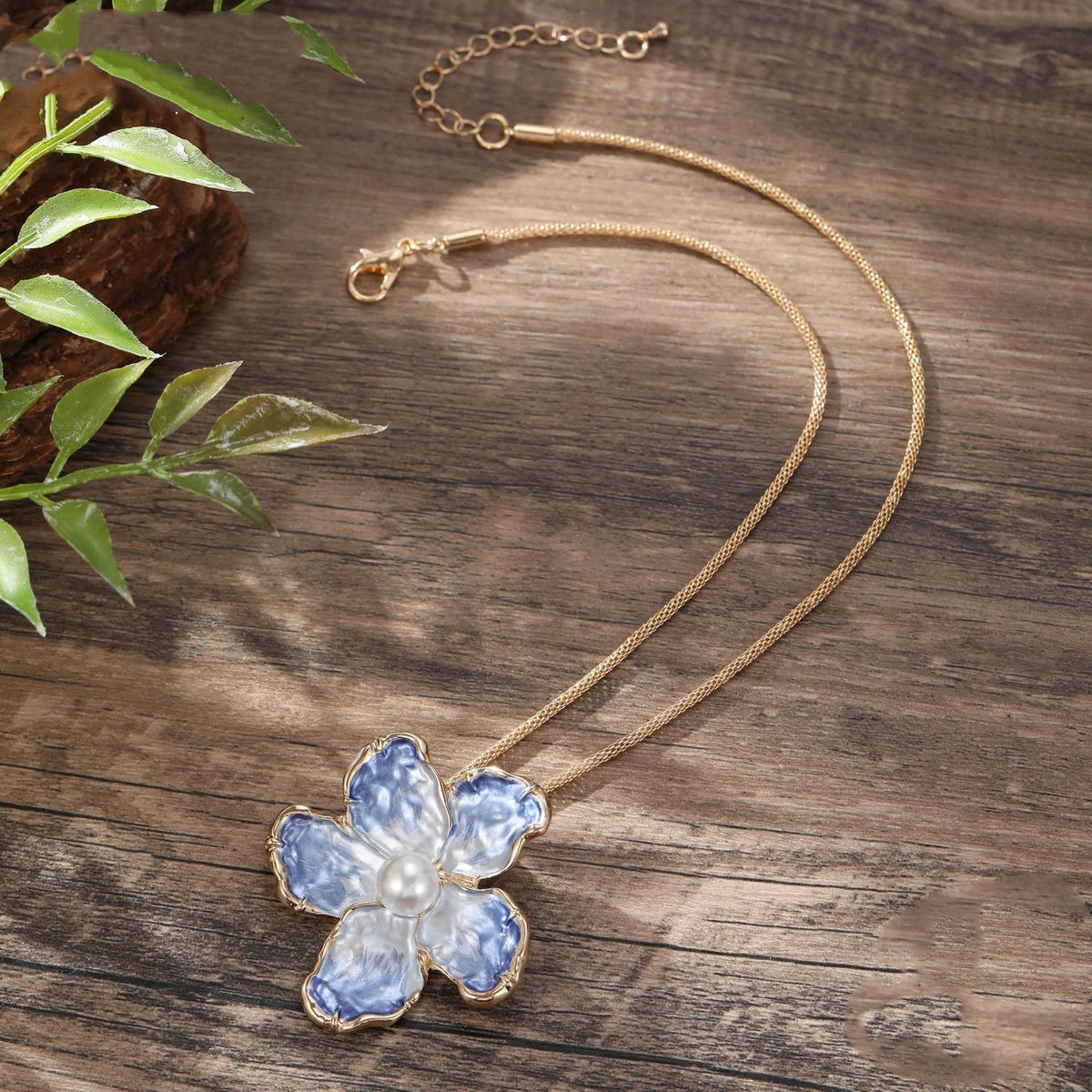 Nestled Camellia Necklace