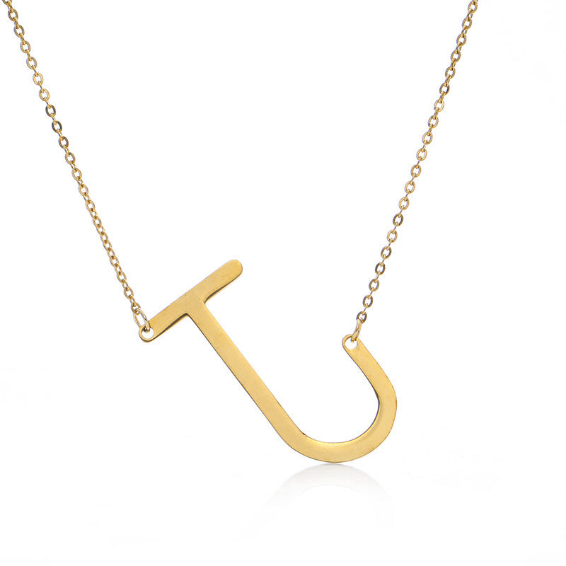 Customized Initial Letter Necklace