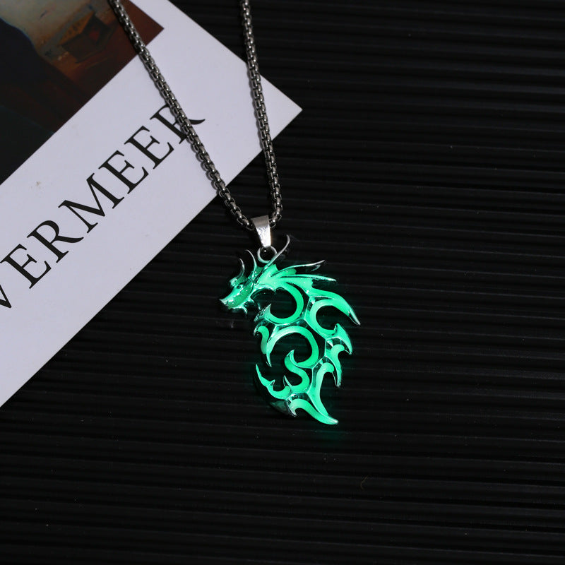 ITHINK SOMEWHERE WERE MORE VARIMystic Dragon Luminous Necklace
