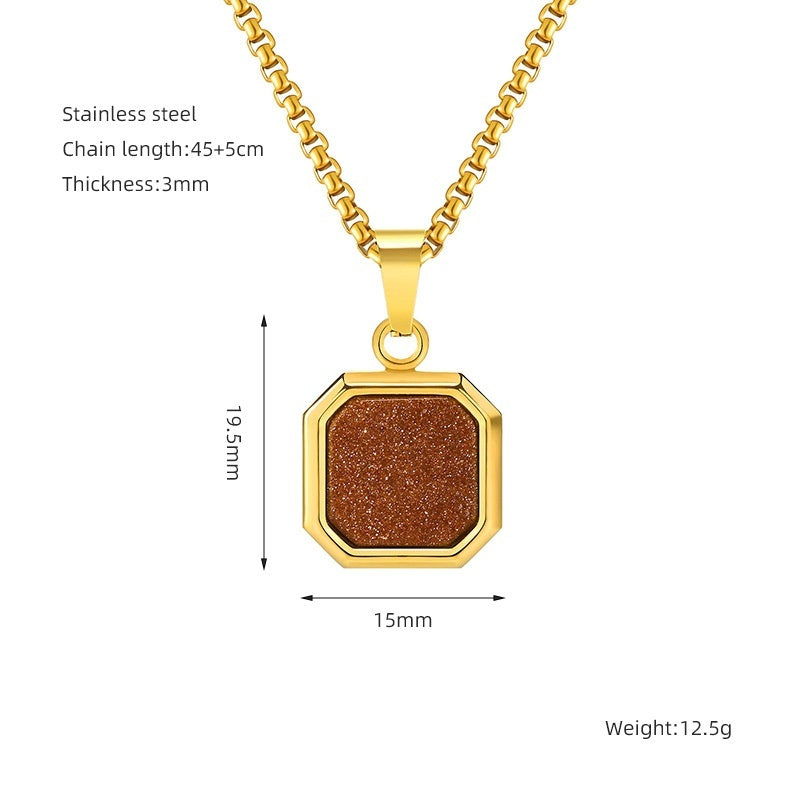 Grounded Square Necklace