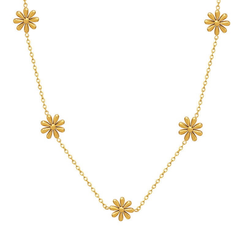 8 Petal Flower Necklace