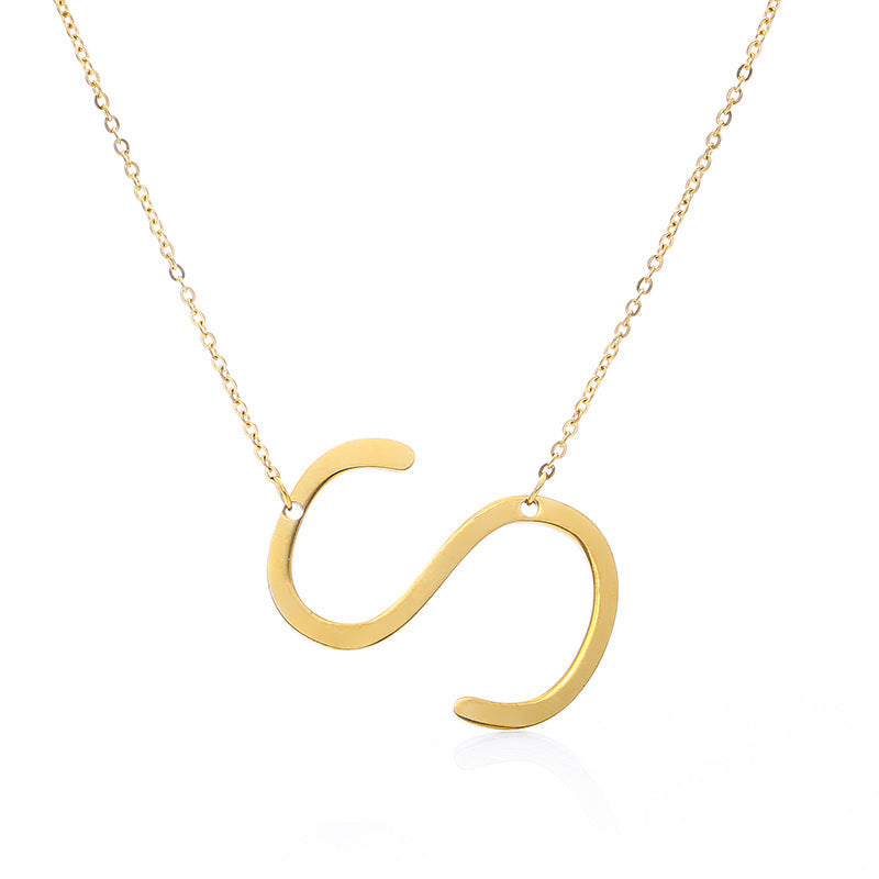 Customized Initial Letter Necklace