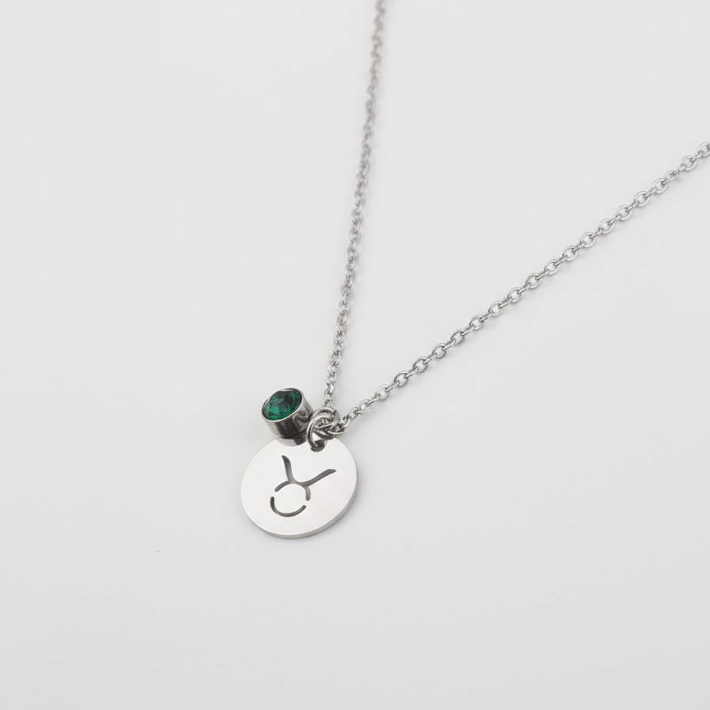 Birthstone necklace of 12 constellations