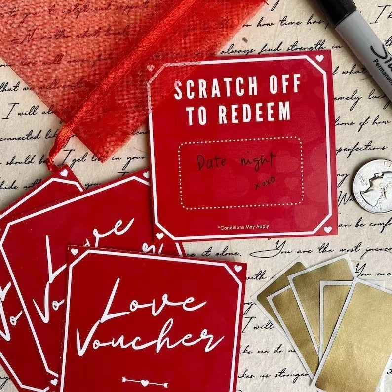 Love Scratch-off Custom DYI Gift Pouch