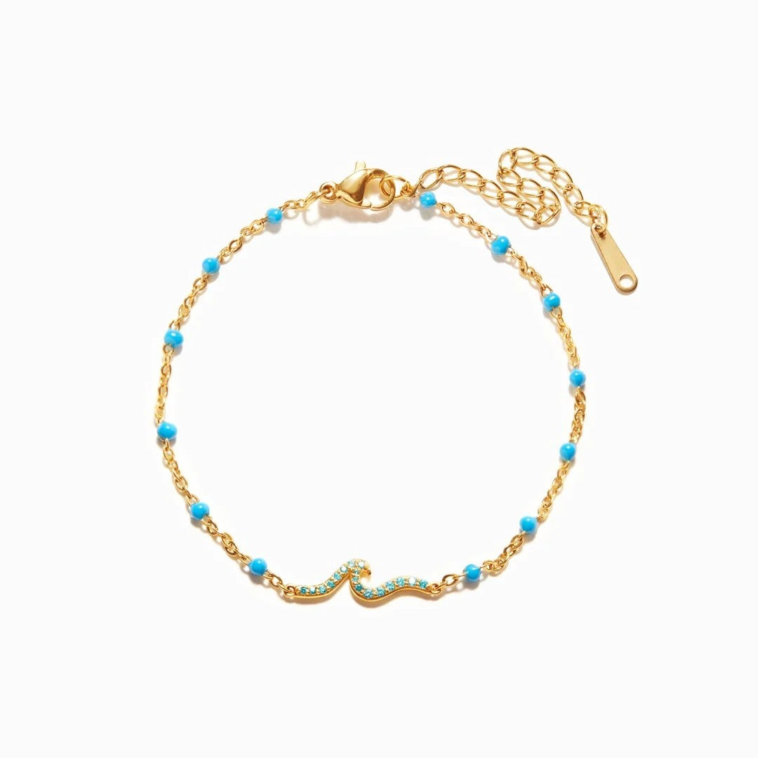 Ocean Whisper Enamel Epoxy Bracelet