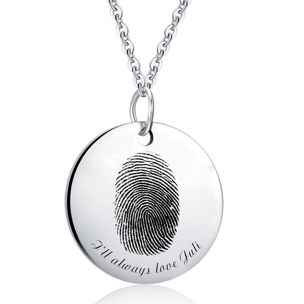 Personalized Curated Fingerprint Necklace