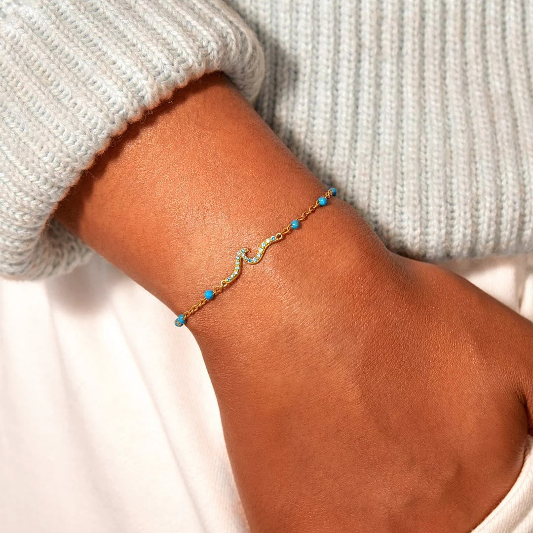 Ocean Whisper Enamel Epoxy Bracelet