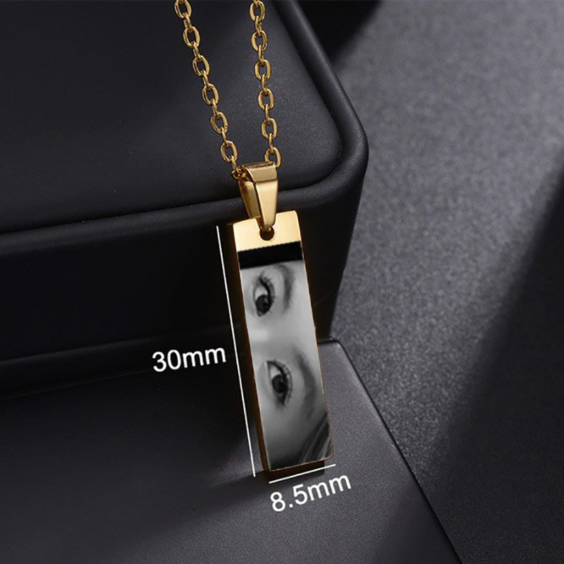Customized Eyes Photo Necklace