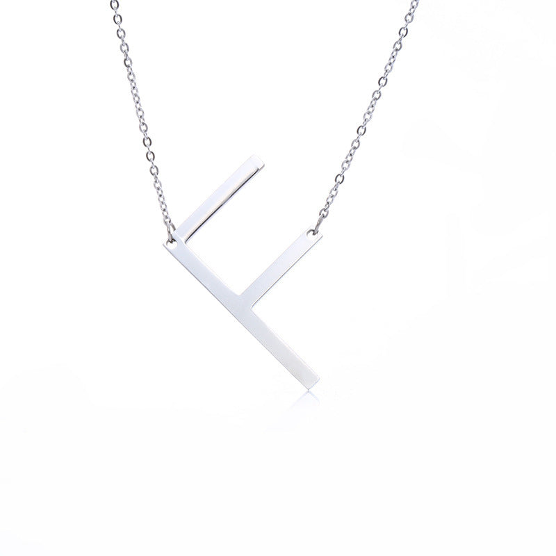 Customized Initial Letter Necklace