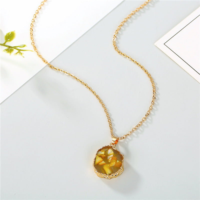 Twinkle Sunflower Resin necklace