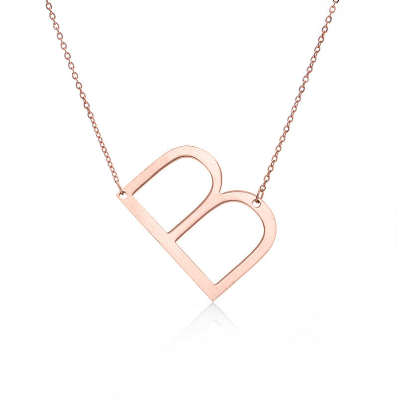 Customized Initial Letter Necklace