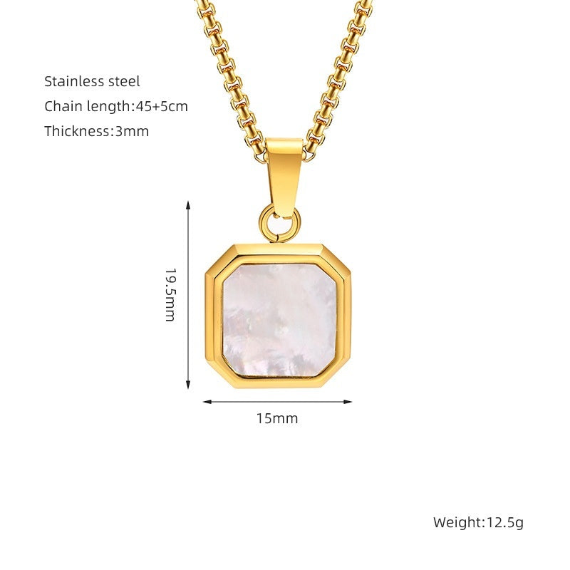 Grounded Square Necklace