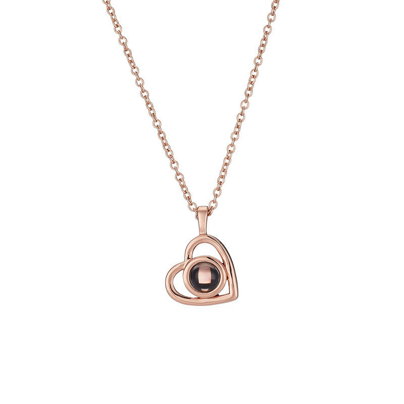 Customized "I Love You" Projection Necklace