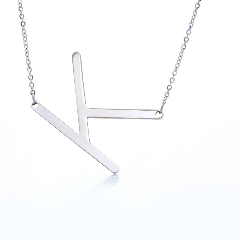 Customized Initial Letter Necklace